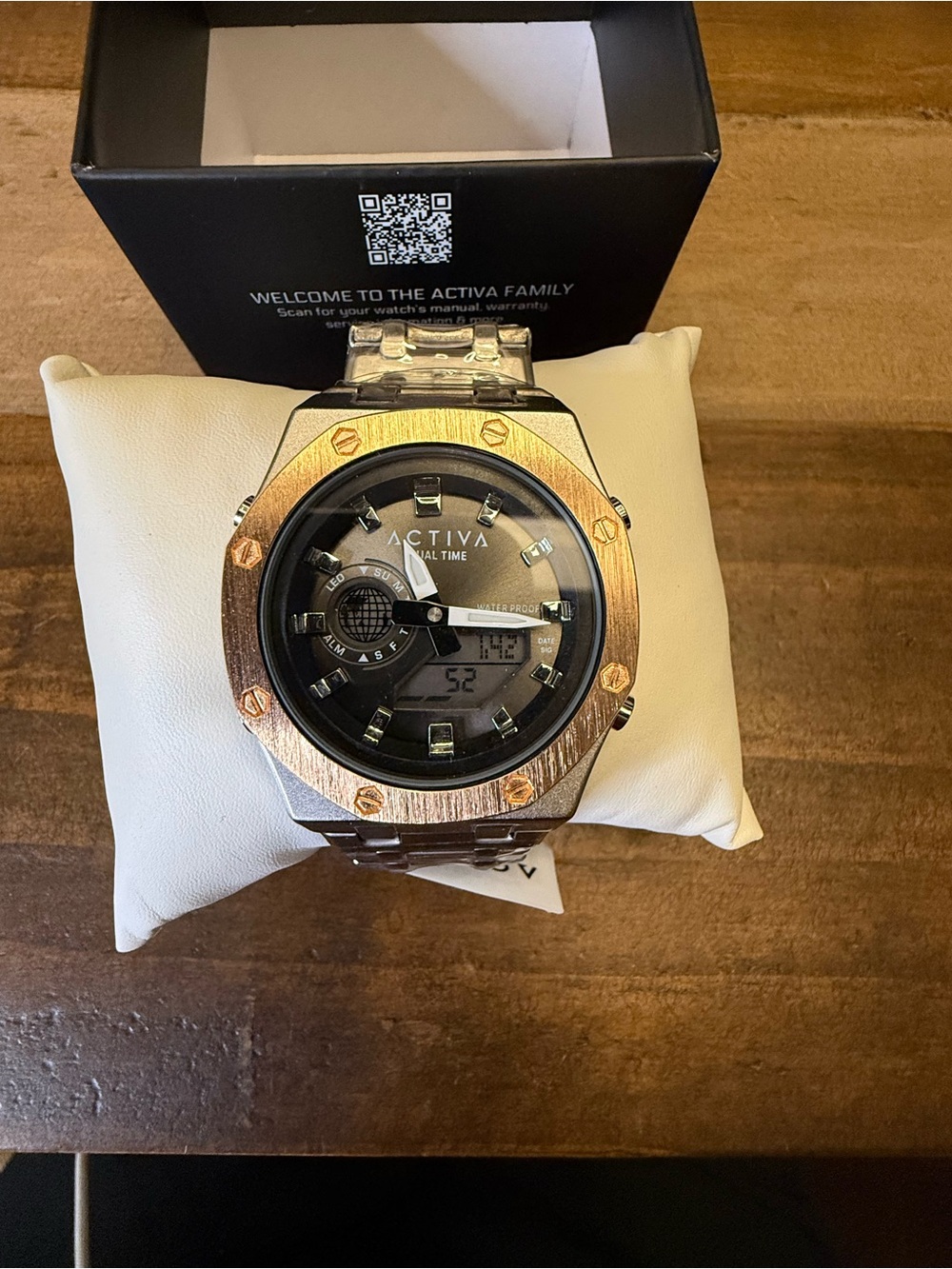 Activa ACWM303-004 Men's Sport Watch 45mm Analog Digital Stainless Steel